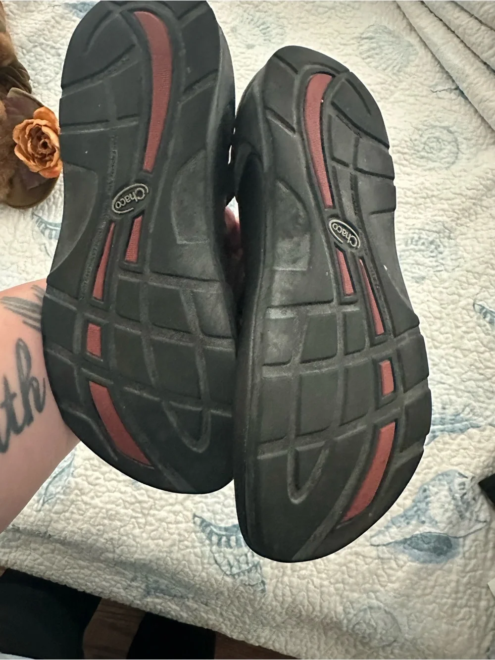 Chaco Men's Gray Webbing Strap Sandals